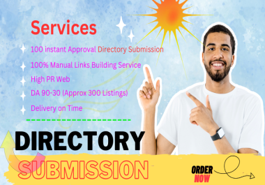 I will create manually 100 Directory Submission SEO Backlinks