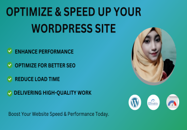 I will optimize your WordPress website speed for faster performance