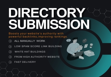 Manually Submit 200 High Authority Directories for SEO