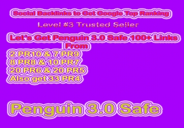 Get Penguin Safe Manual 100 Social Profile Backlinks DA70 - DA100