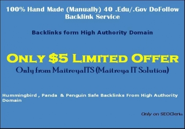 30 Edu - Gov Dofollow Approved BackLinks