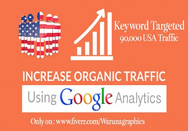 100,000 Keyword targeted Organic traffic from USA By Google Yahoo Bing