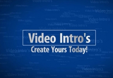 create amazing video intros