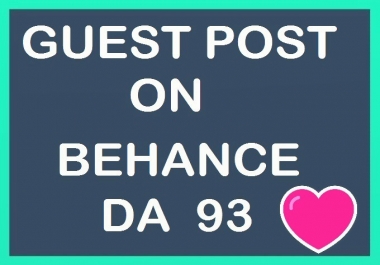 Write N Publish Guest Post On Behance DA 93 Manually